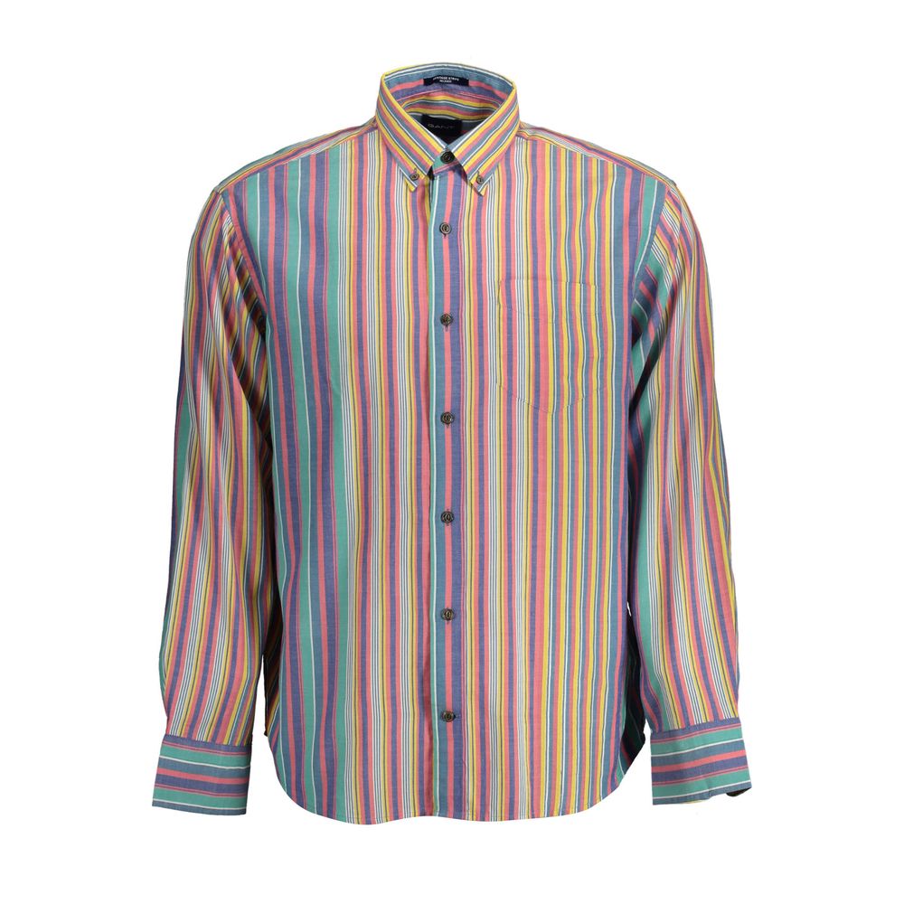 Gant Blue Cotton Men Shirt | Regal Royce