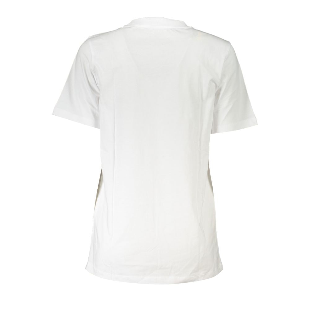 Patrizia Pepe White Organic Cotton Women's T-Shirt | Regal Royce