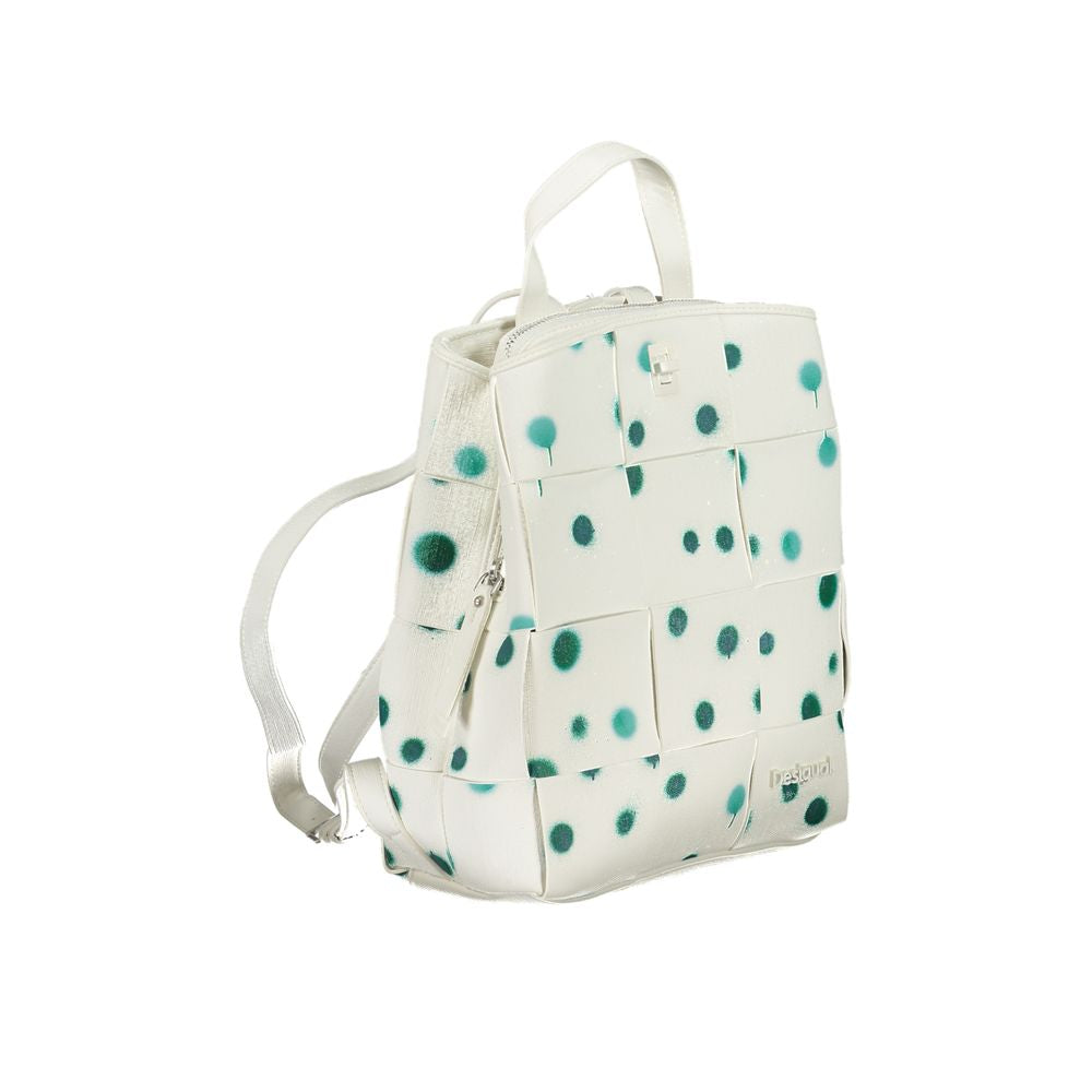 Desigual White Polyurethane Women's Backpack | Regal Royce