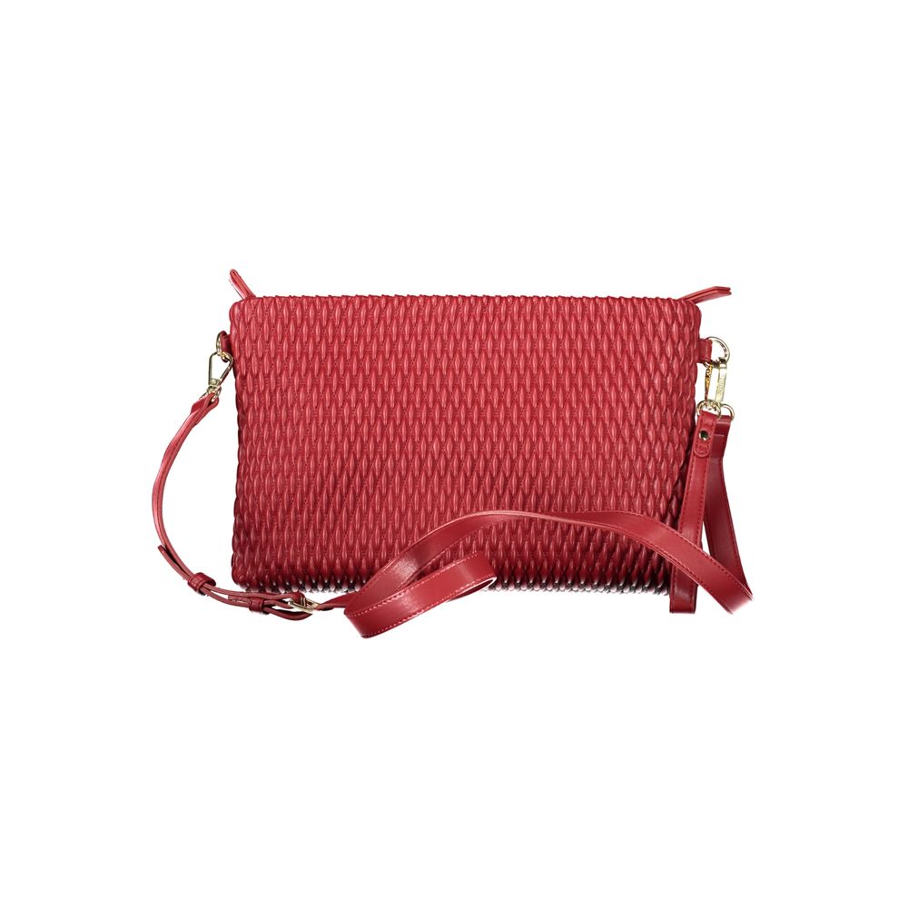 Mario Valentino Red Polyurethane Women Handbag | Regal Royce
