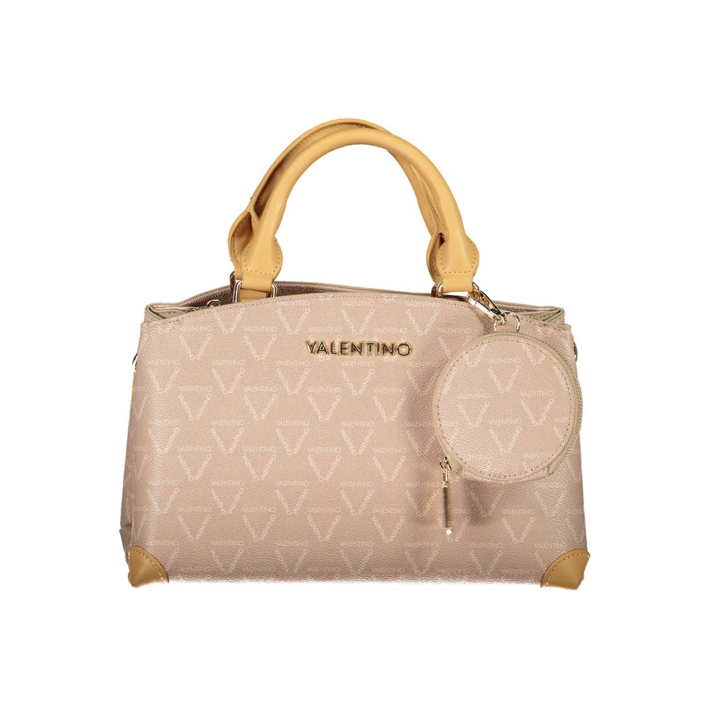 Mario Valentino Beige Polyurethane Women Handbag | Regal Royce
