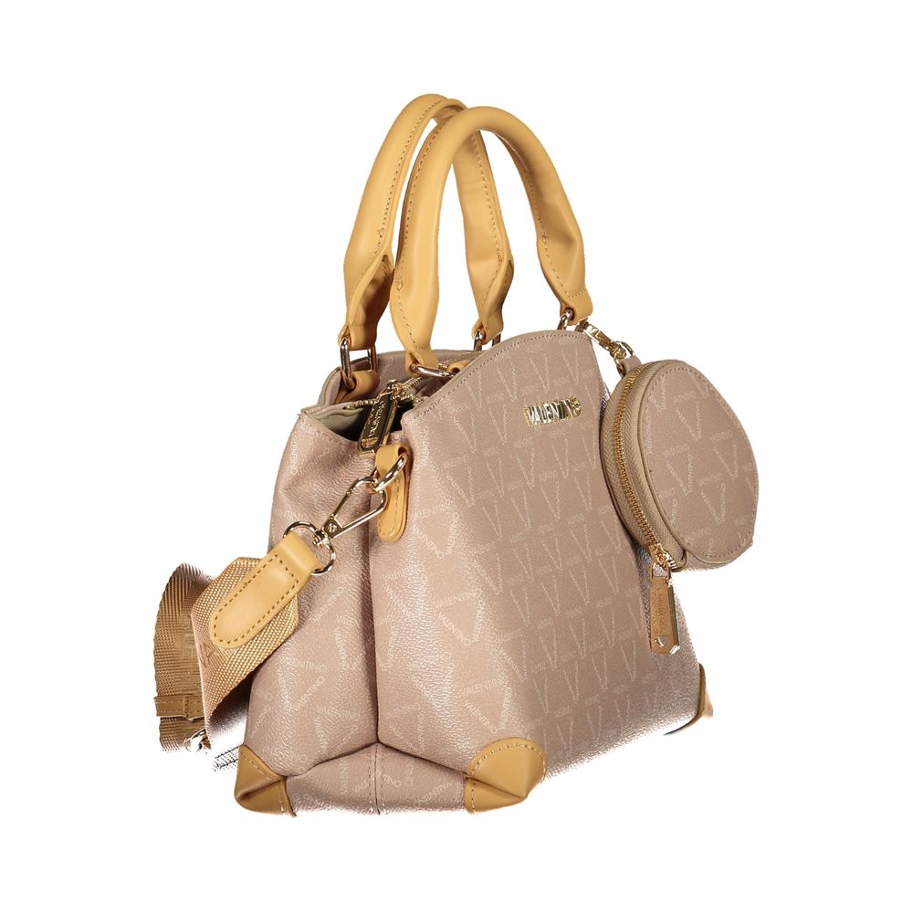 Mario Valentino Beige Polyurethane Women Handbag | Regal Royce