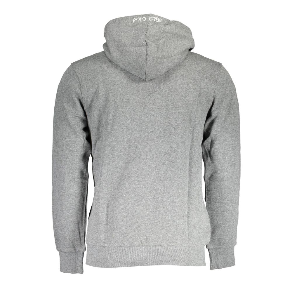 La Martina Grigio Cotton Men Sweatshirt | Regal Royce