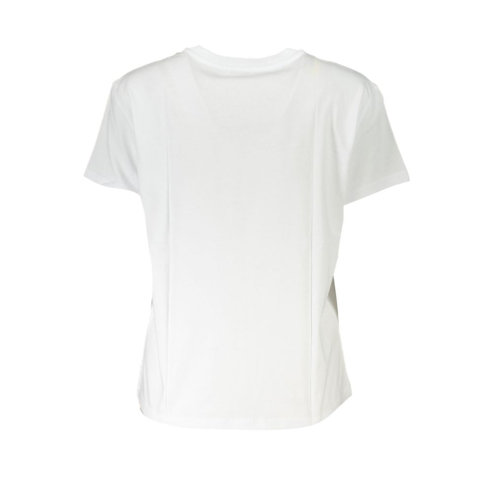 Patrizia Pepe Bianco Organic Cotton Women T-Shirt | Regal Royce