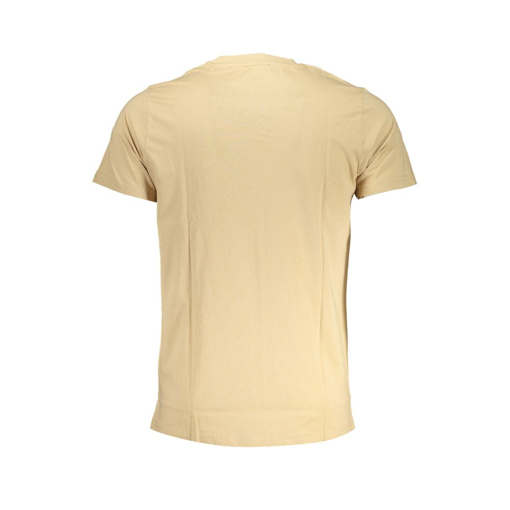 Cavalli Class Beige Cotton Men's T-Shirt | Regal Royce