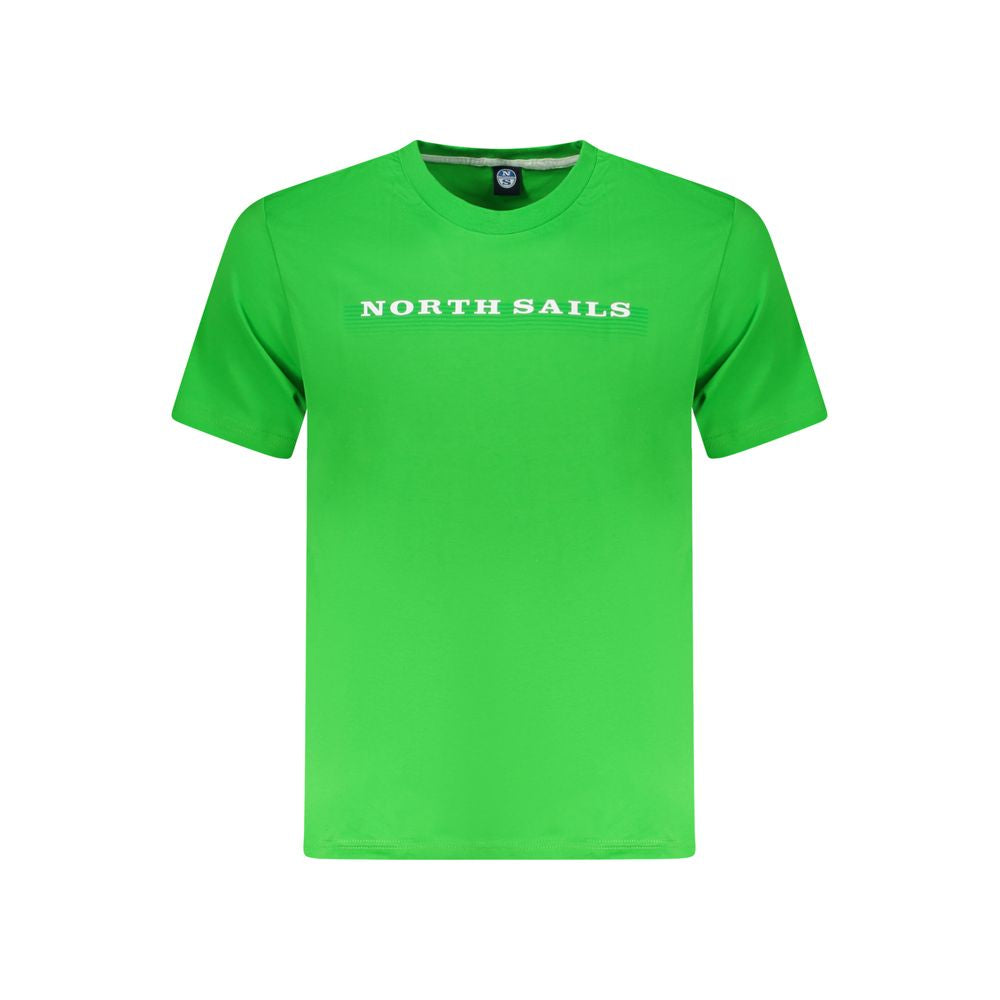North Sails Green Cotton Men T-Shirt | Regal Royce