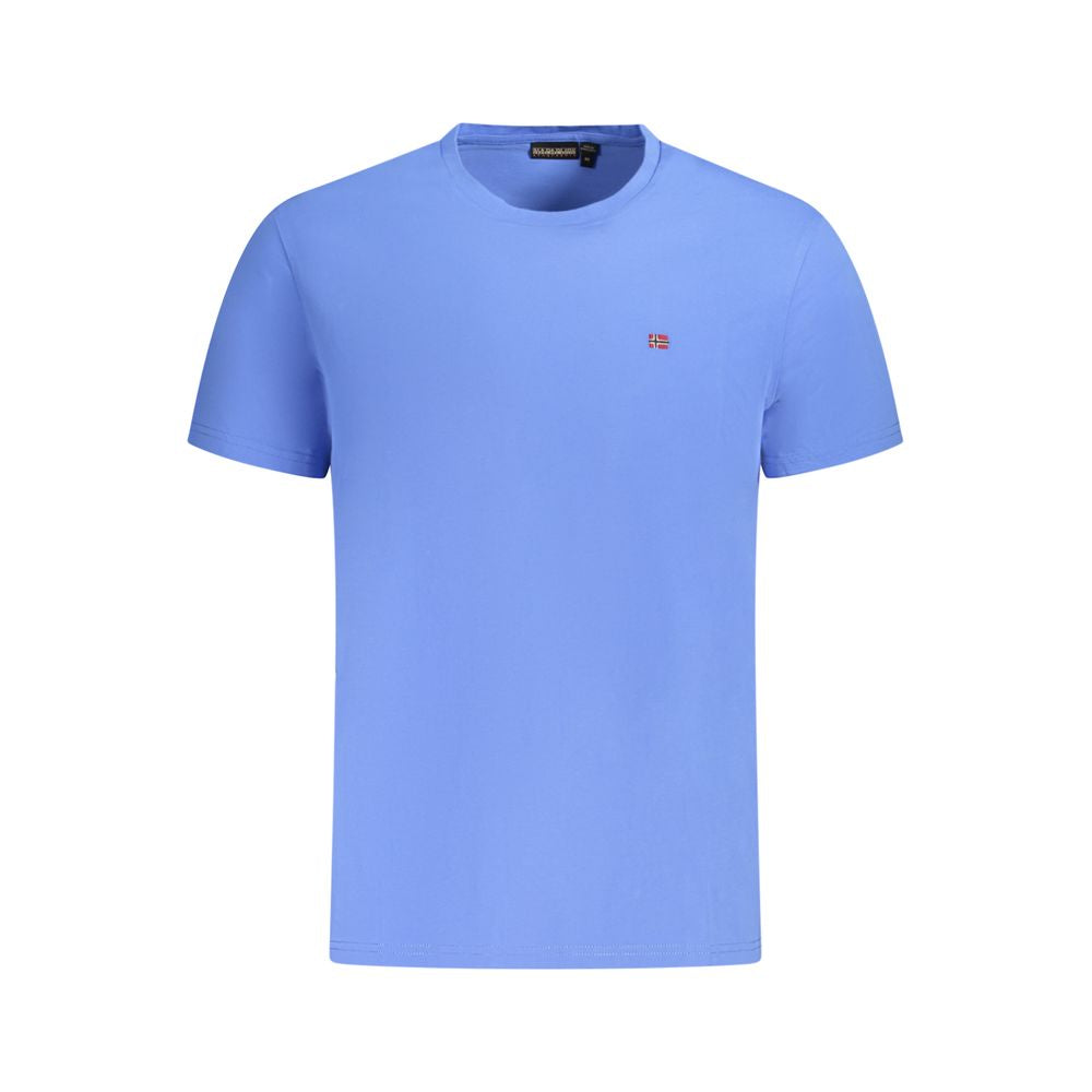 Napapijri Blue Cotton Men's T-Shirt | Regal Royce