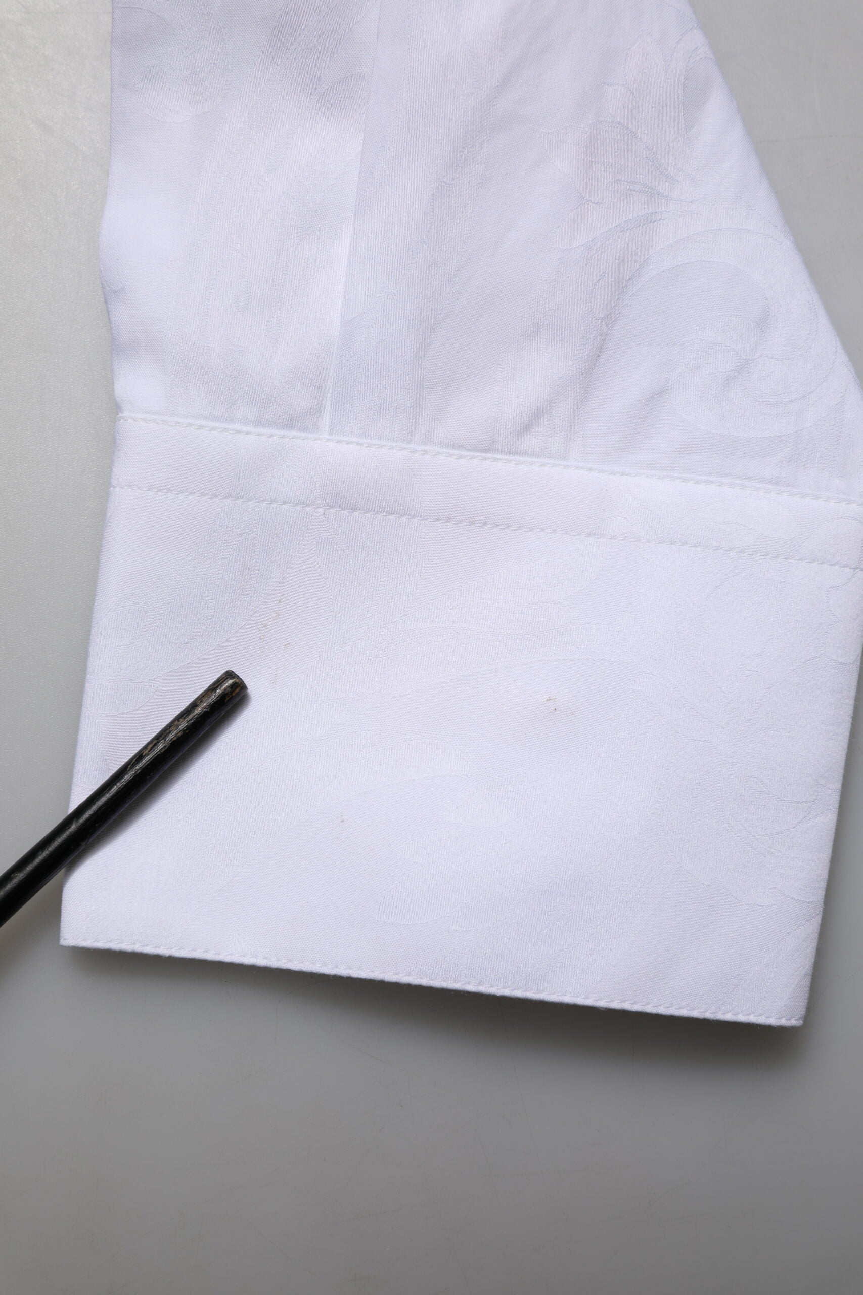 Dolce & Gabbana White MARTINI Cotton Long Sleeve Formal Shirt