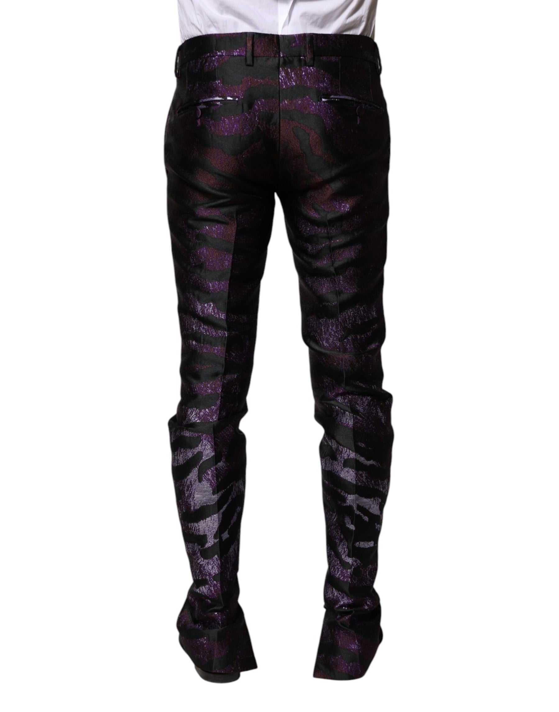 Dolce & Gabbana Multicolor Polyester Patterned Pants | Regal Royce