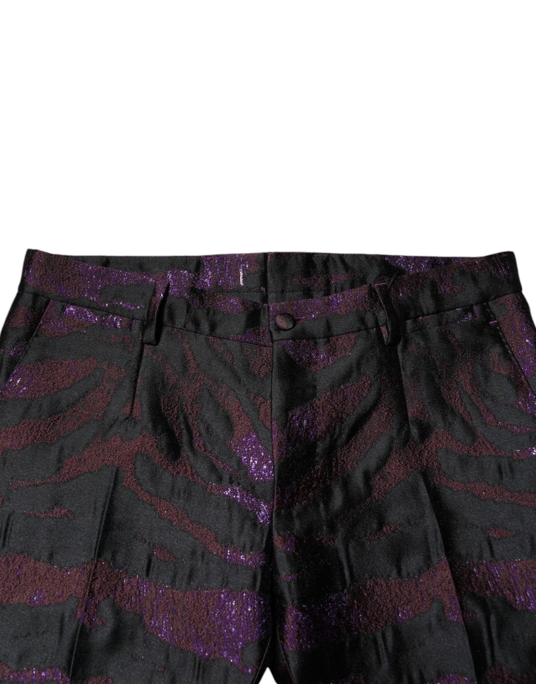 Dolce & Gabbana Multicolor Polyester Patterned Pants | Regal Royce