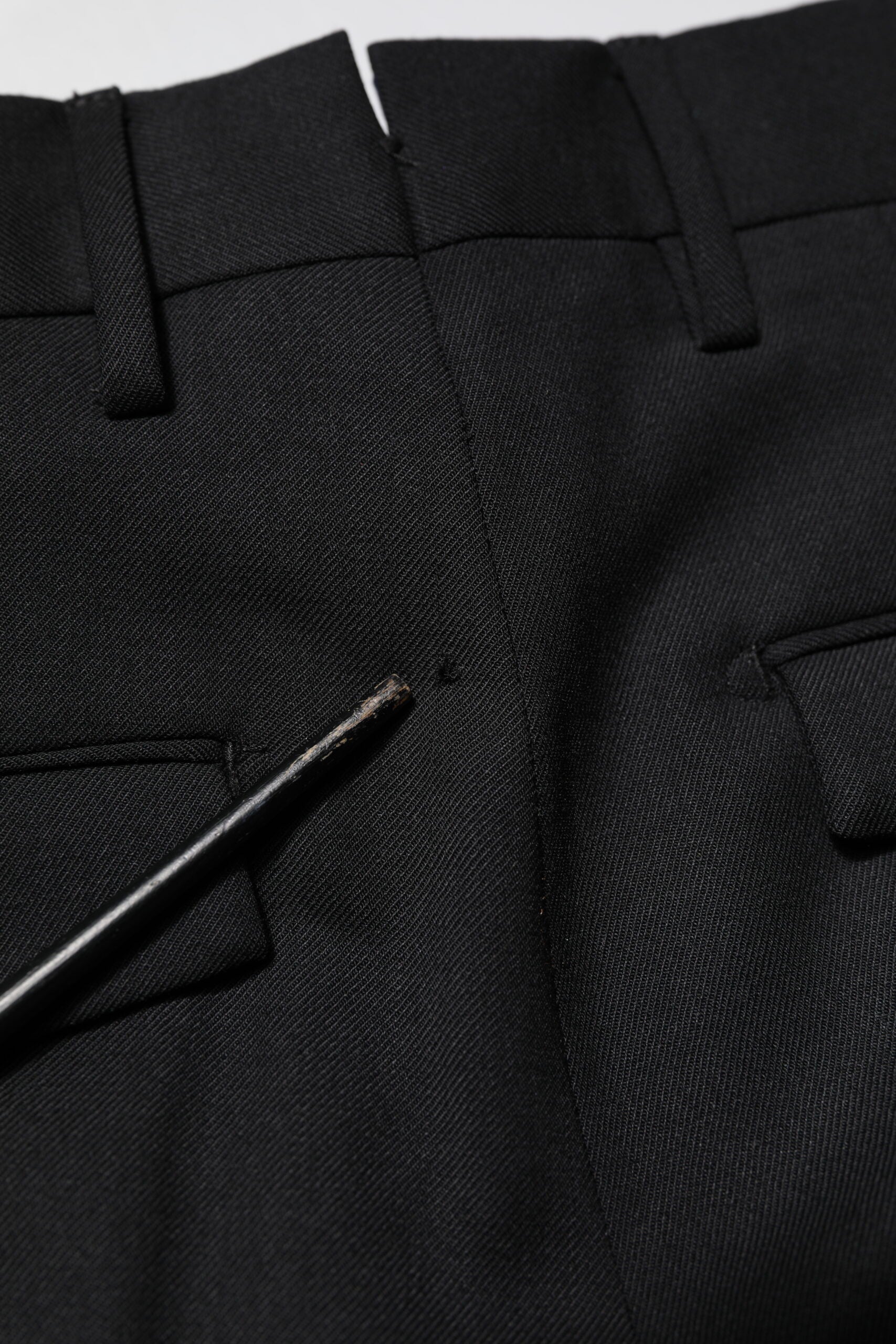 PT Torino Black Solid Formal Tapered Men Dress Pants | Regal Royce