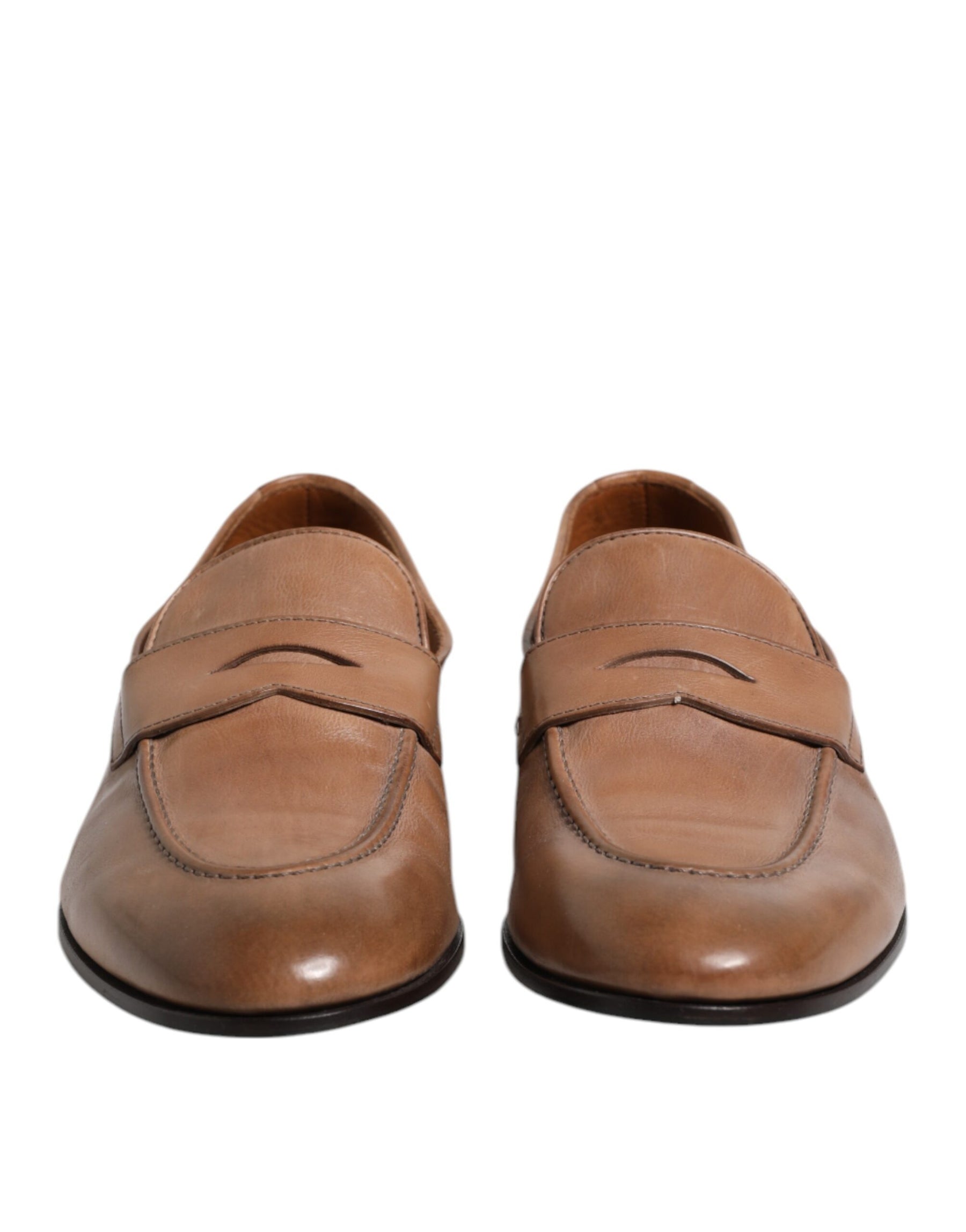 Brunello Cucinelli Brown Leather Loafer Dress Formal Shoes | Regal Royce
