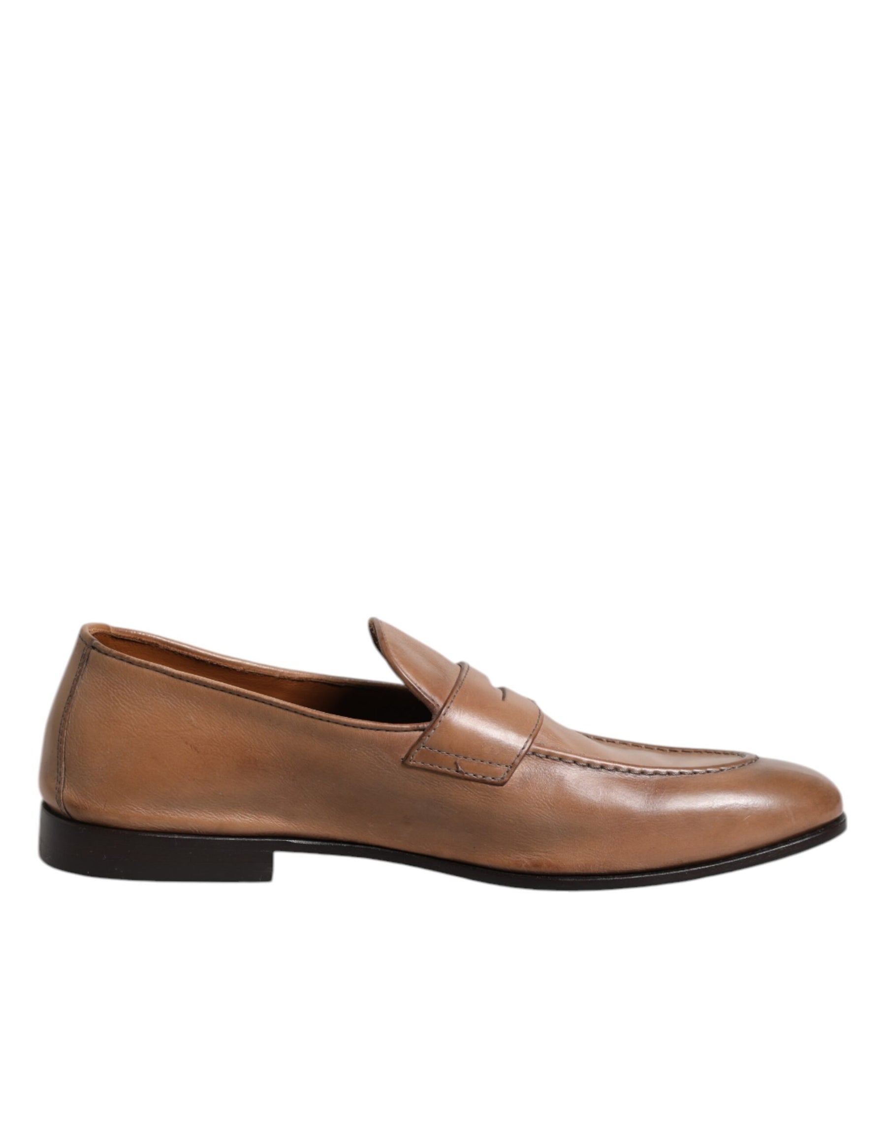 Brunello Cucinelli Brown Leather Loafer Dress Formal Shoes | Regal Royce