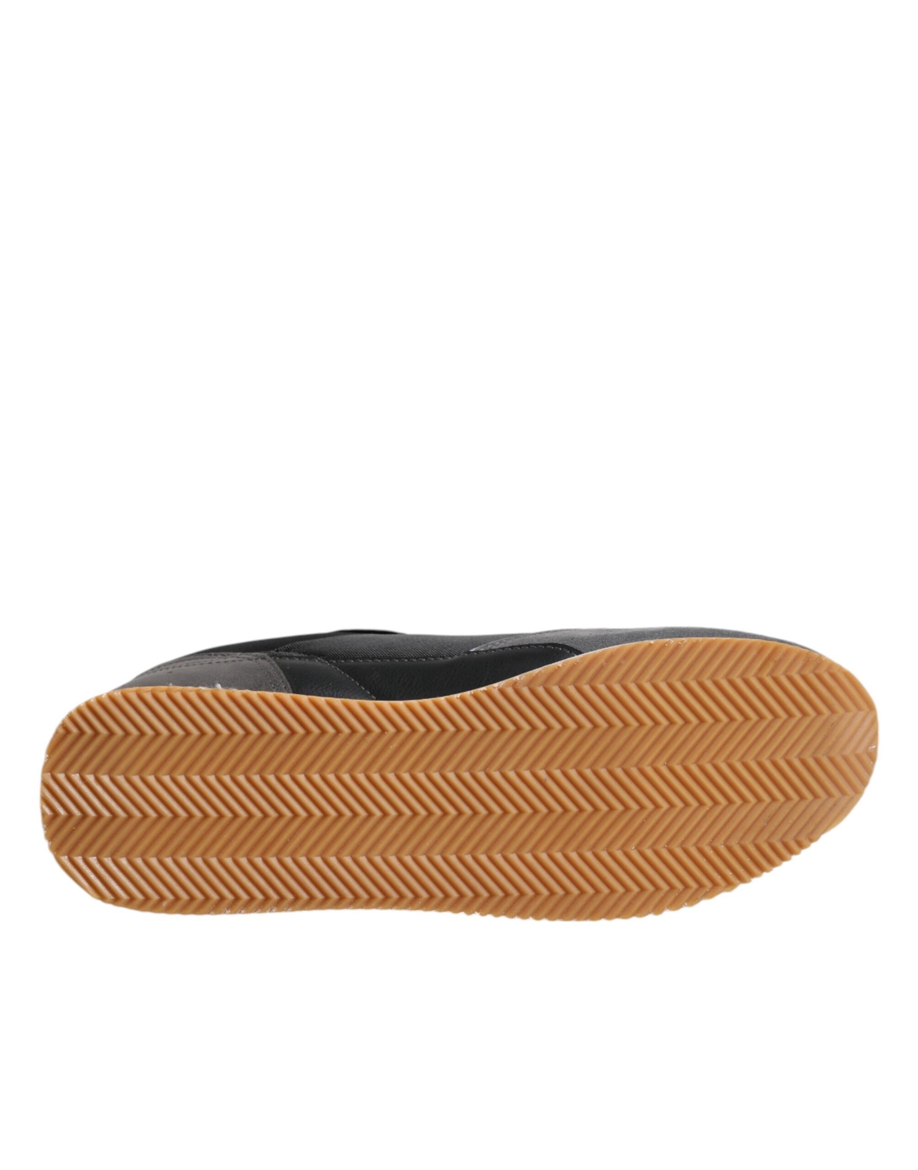 Trussardi Black Gray Lace Up Low Top Casual Sneakers Shoes | Regal Royce