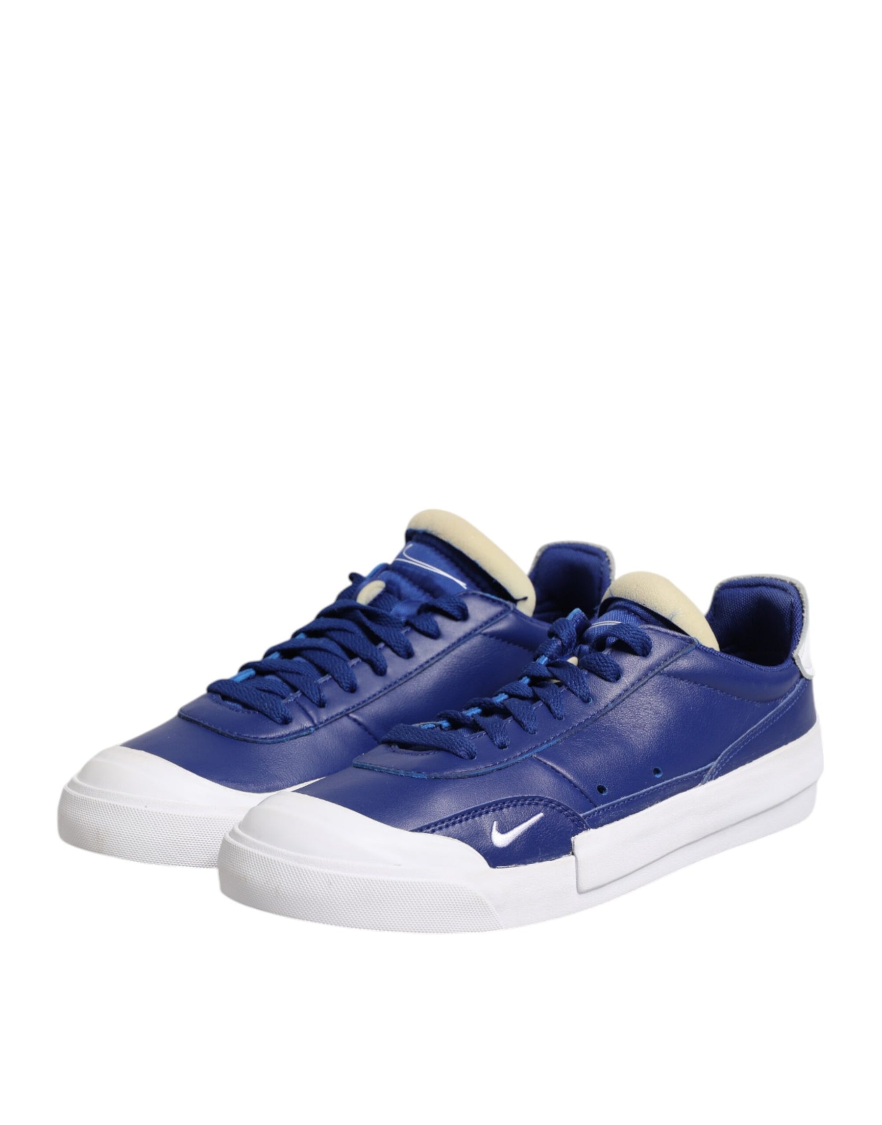 Nike White Blue Lace Up Low Top Drop-Type PRM Sneakers Shoes | Regal Royce