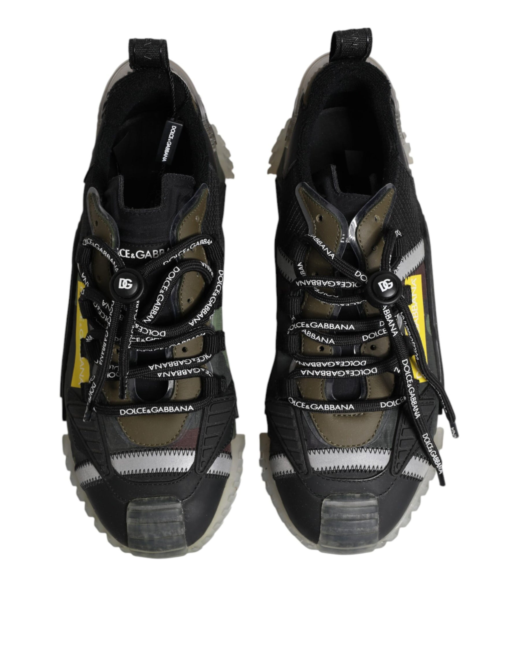 Dolce & Gabbana Multicolor Lace Up Low Top NS1 Sneakers Shoes | Regal Royce