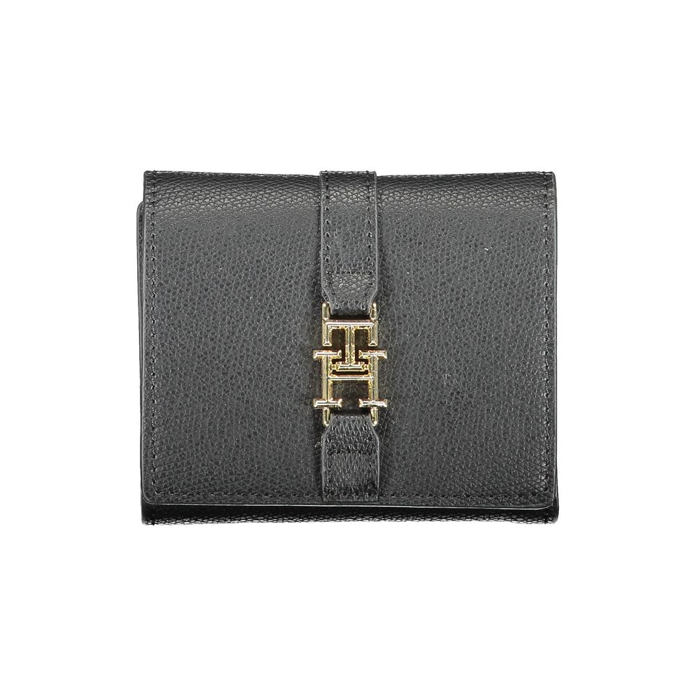 Tommy Hilfiger Black Polyurethane Women Wallet | Regal Royce