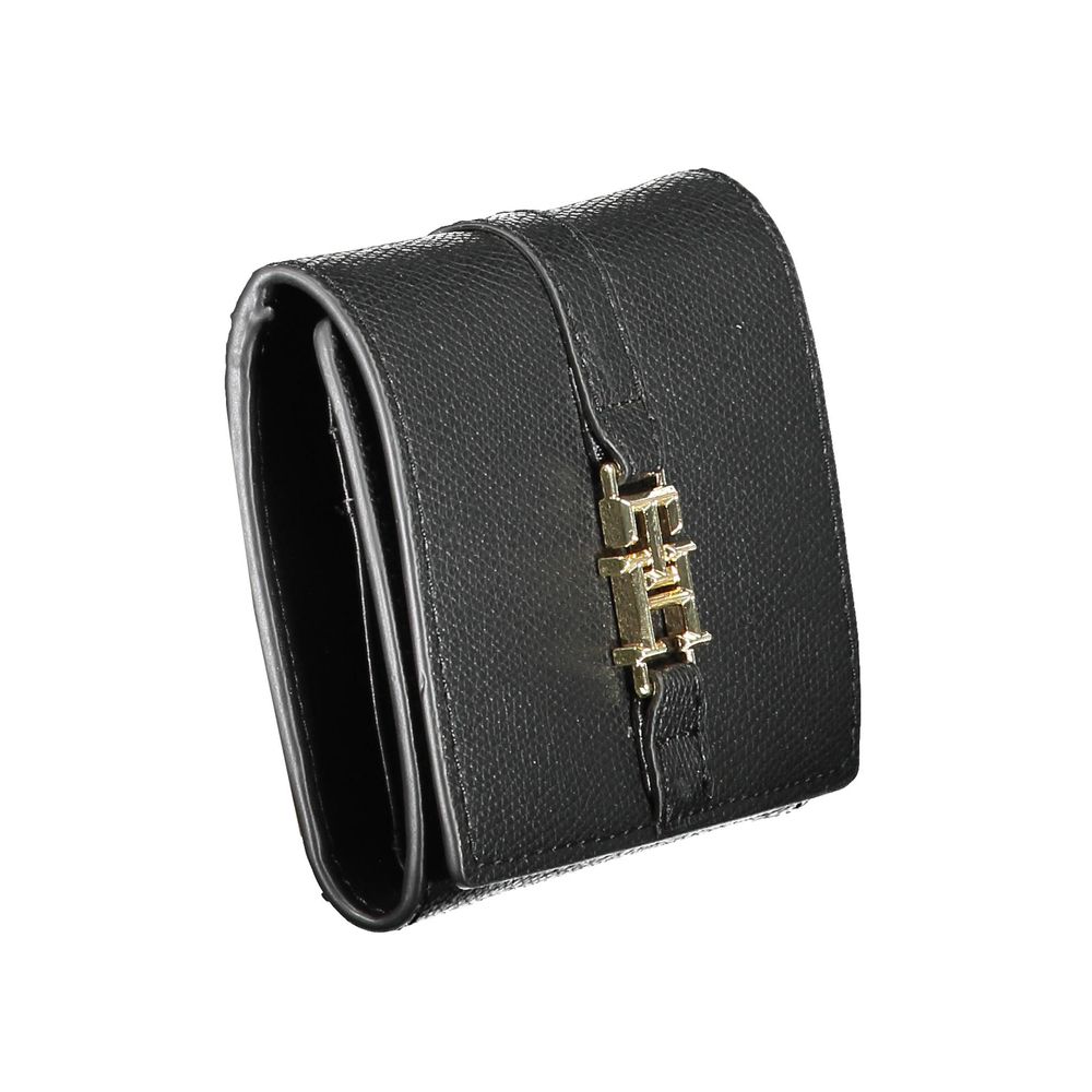 Tommy Hilfiger Black Polyurethane Women Wallet | Regal Royce