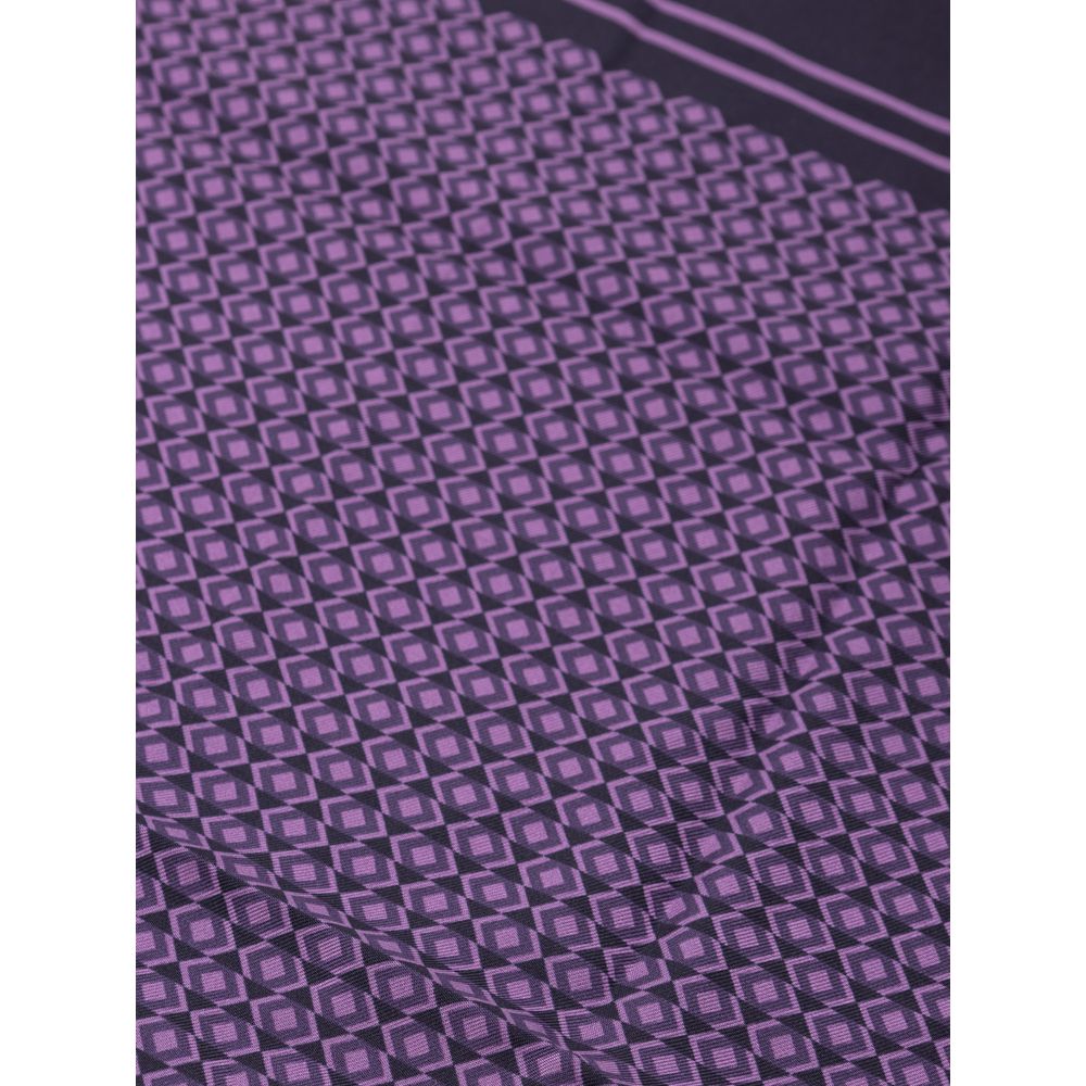 Dolce & Gabbana Purple Silk Pocket Square | Regal Royce