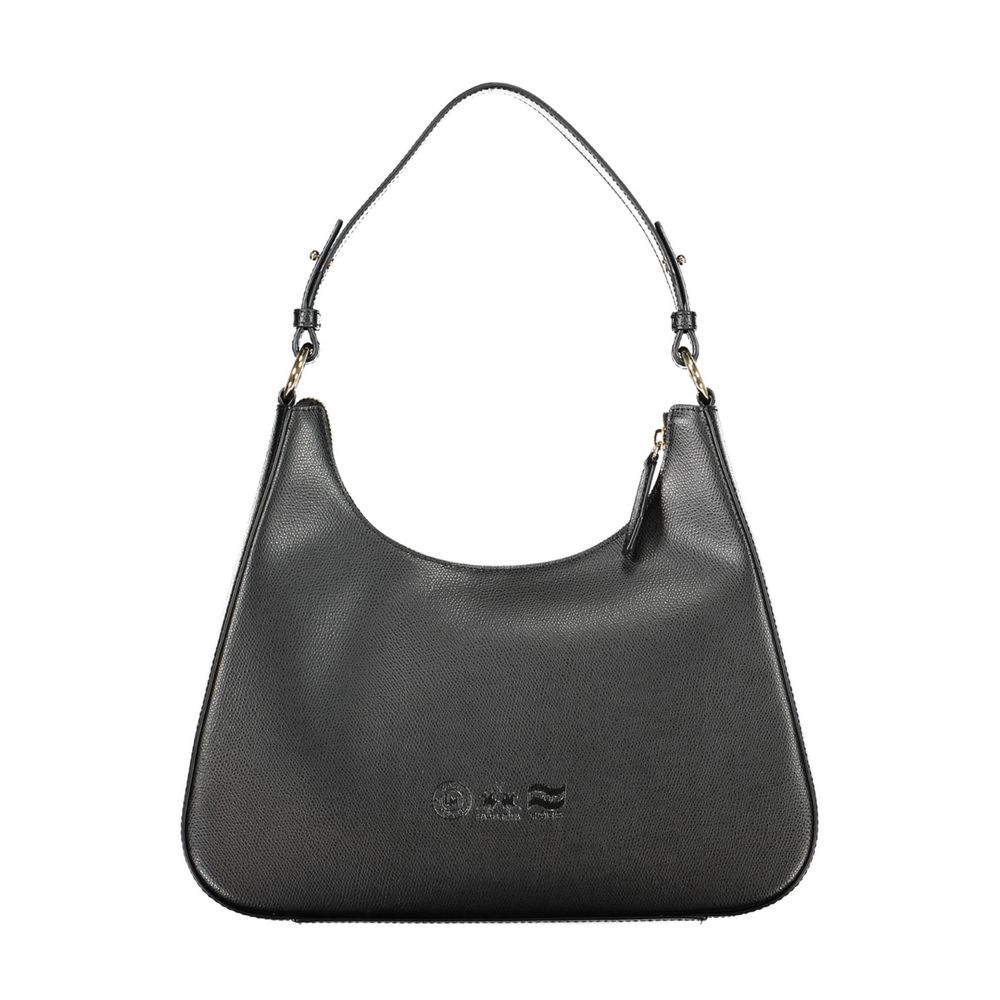La Martina Black Leather Women's Shoulder Bag | Regal Royce