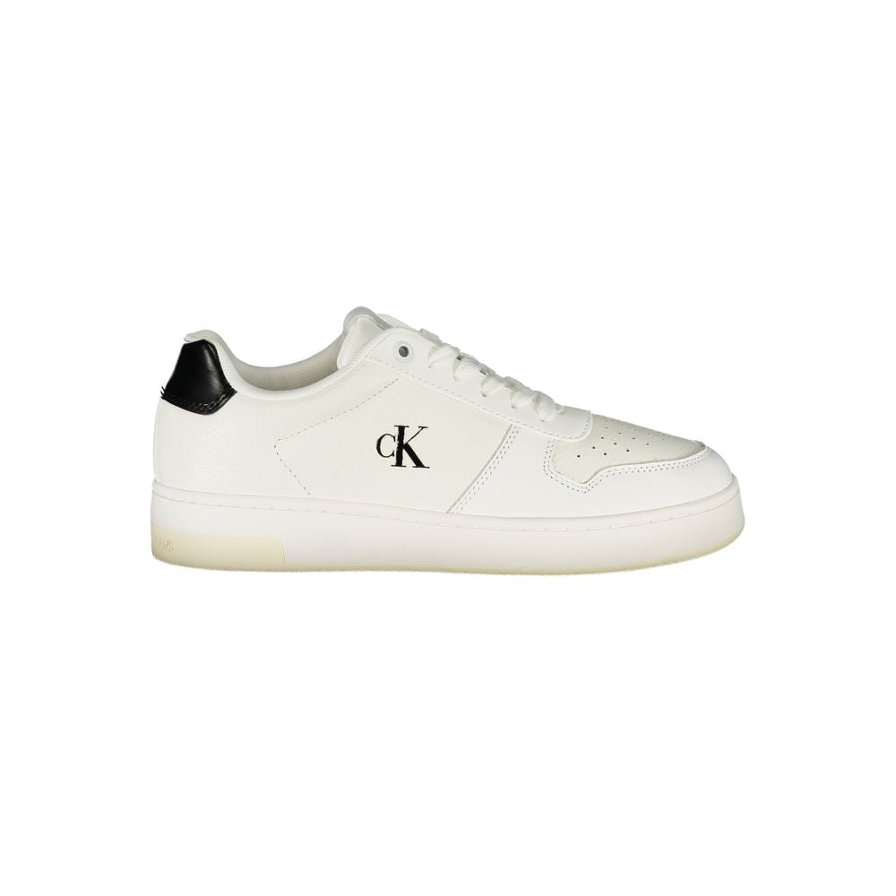 Calvin Klein Bianco Polyurethane Women Sneaker | Regal Royce
