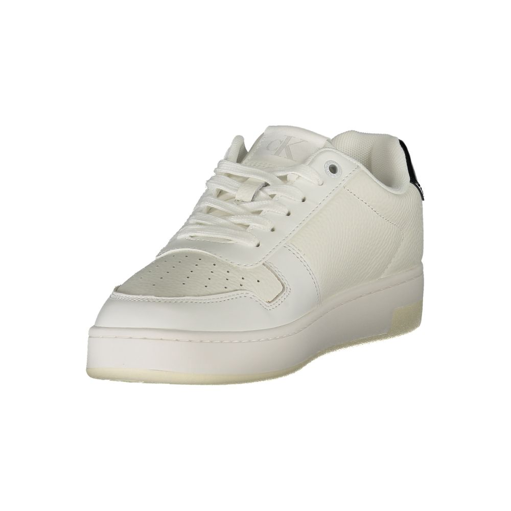 Calvin Klein Bianco Polyurethane Women Sneaker | Regal Royce