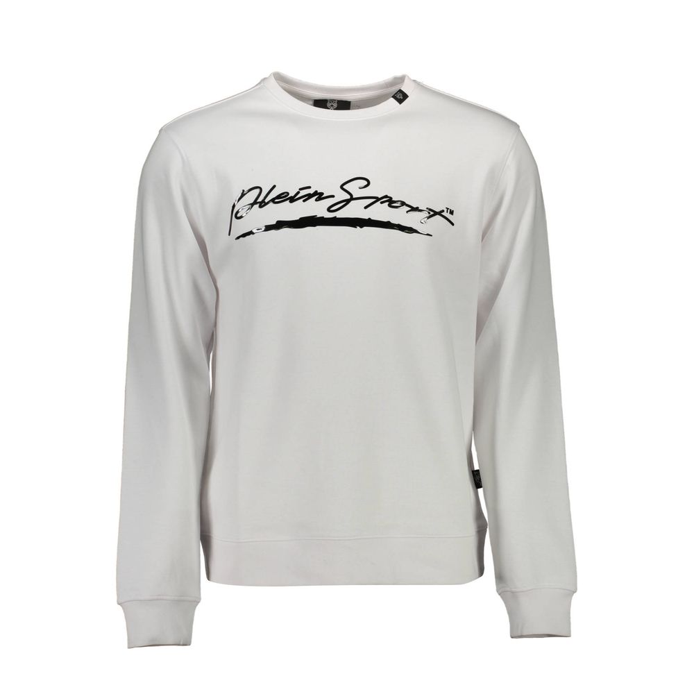 Plein Sport Bianco Cotton Mens Sweatshirt | Regal Royce
