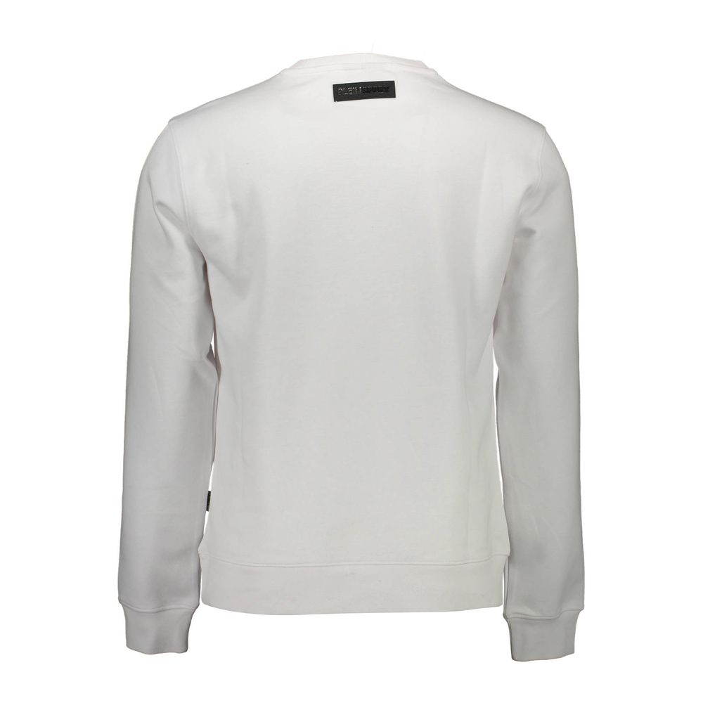 Plein Sport Bianco Cotton Mens Sweatshirt | Regal Royce
