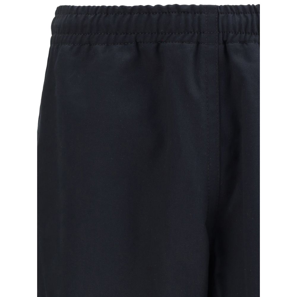 Marni Black Cotton Casual Pants | Regal Royce