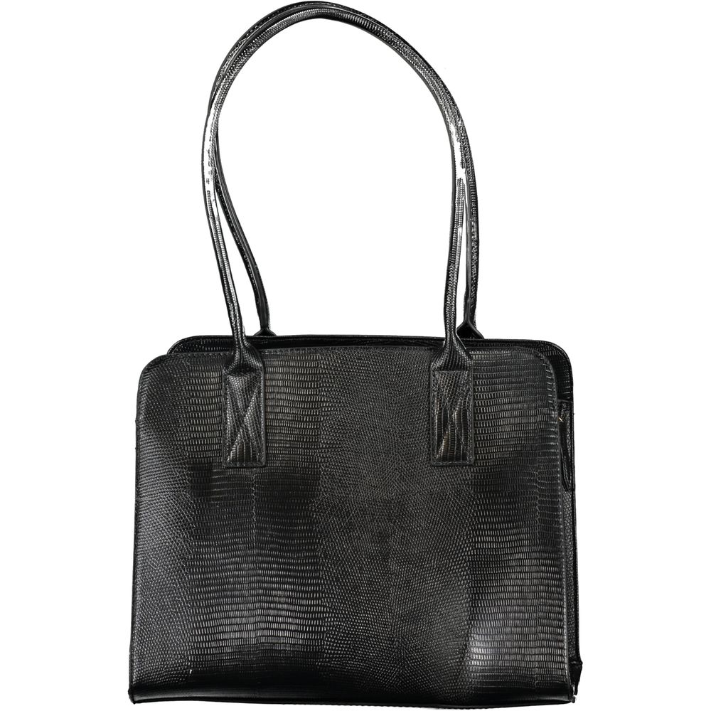 Mario Valentino Nero Poliuretano Women Handbag | Regal Royce