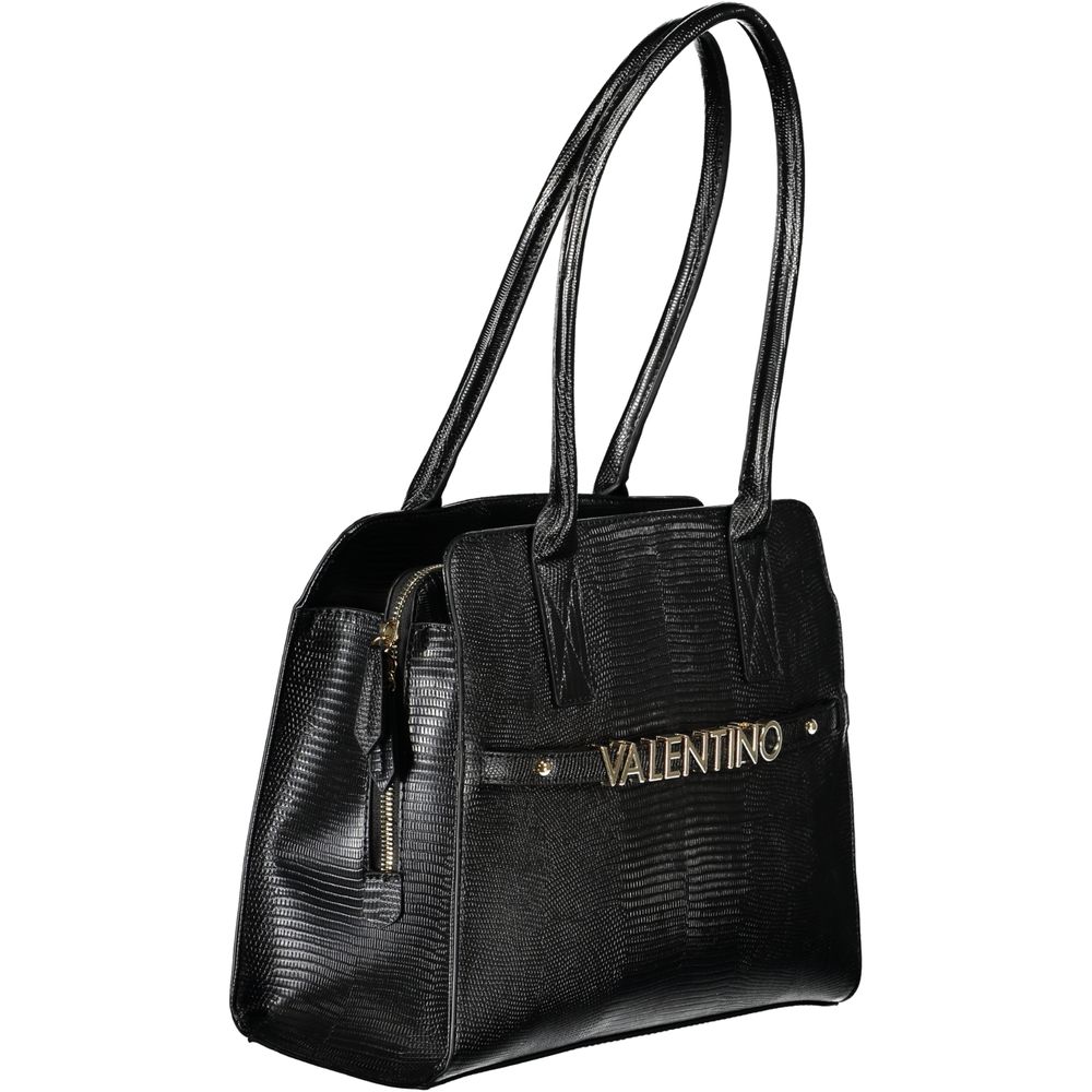 Mario Valentino Nero Poliuretano Women Handbag | Regal Royce