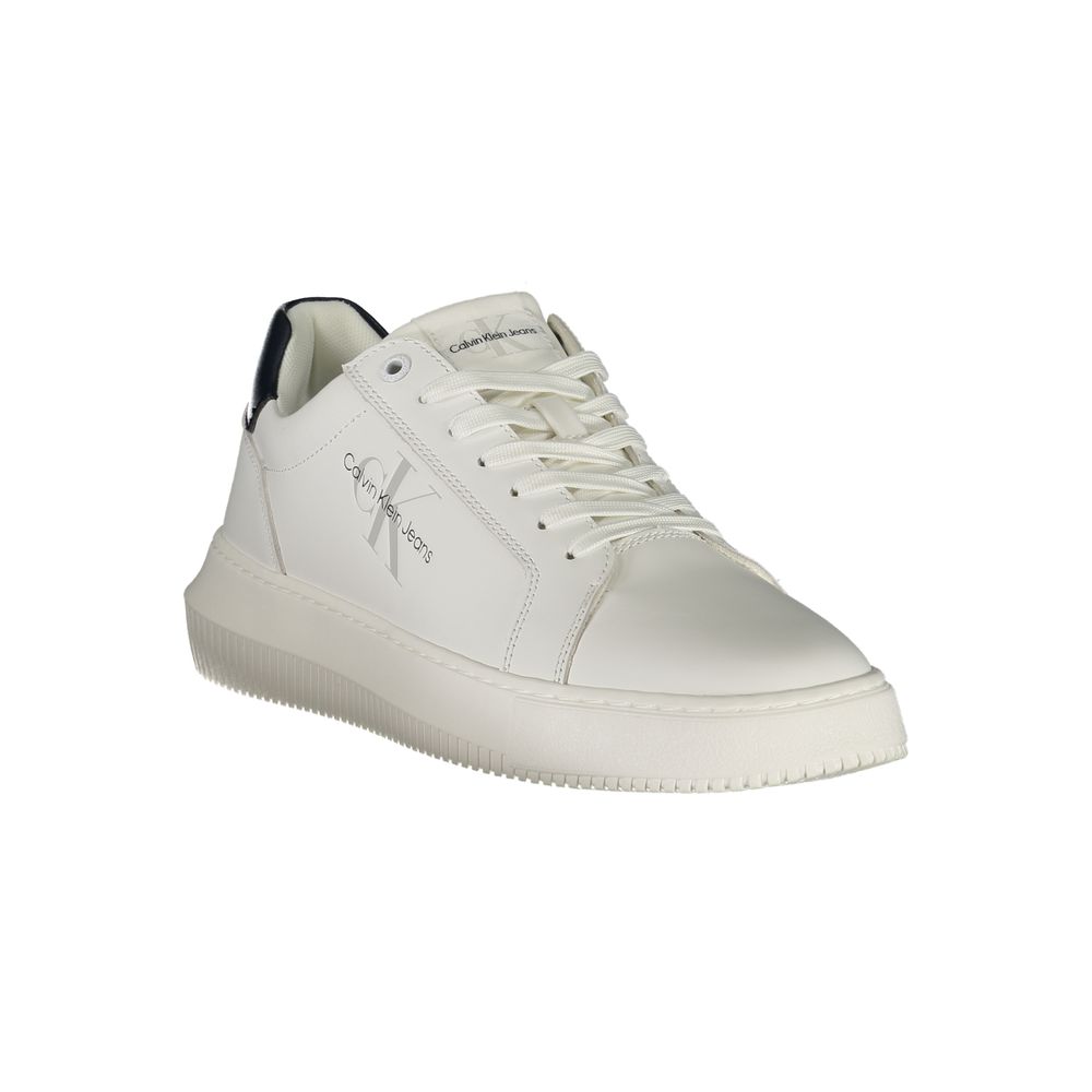 Calvin Klein Bianco Leather Men Sneaker | Regal Royce