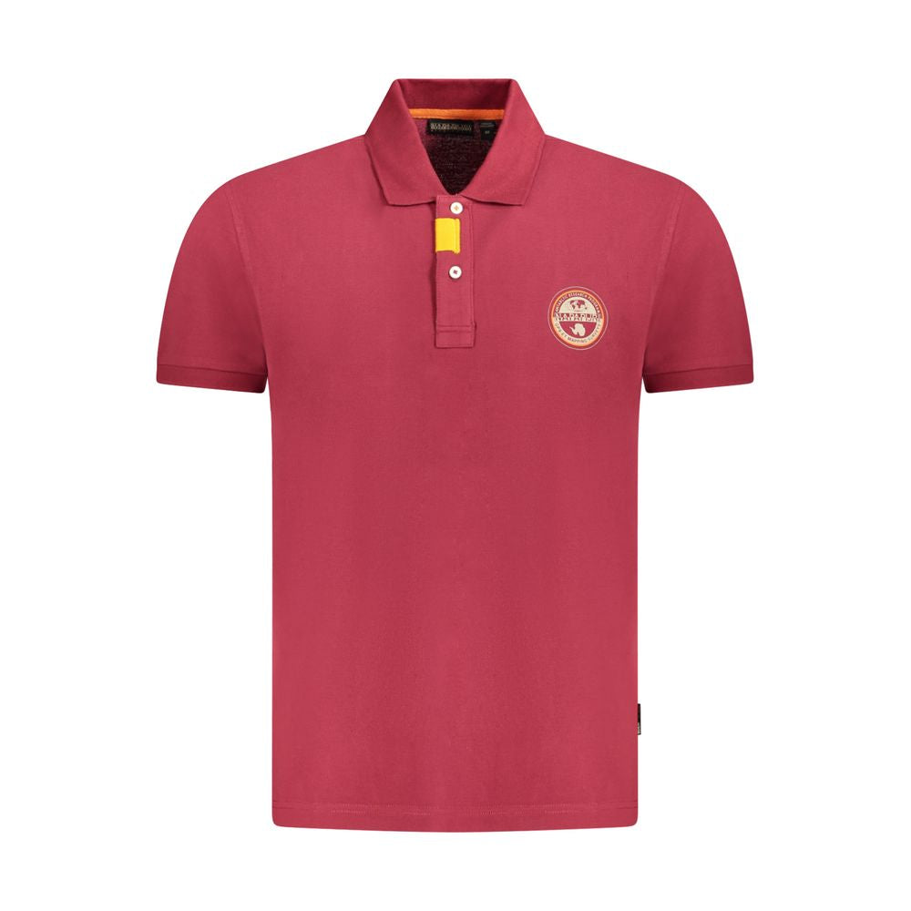 Napapijri Rosso Cotton Men Polo | Regal Royce