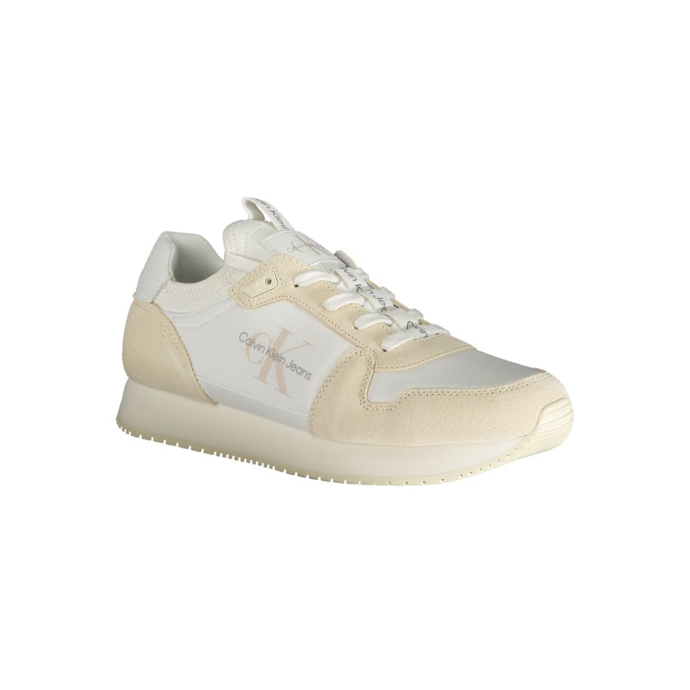 Calvin Klein White Polyester Men Sneaker | Regal Royce