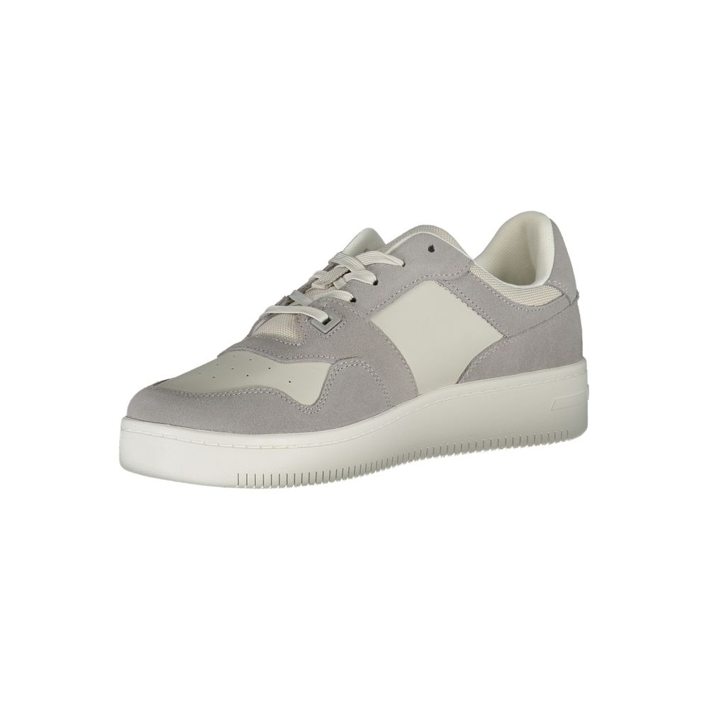 Tommy Hilfiger Grigio Pelle Men Sneaker | Regal Royce