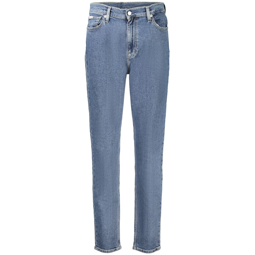 Calvin Klein Blue Cotton Women's Mom Jean | Regal Royce