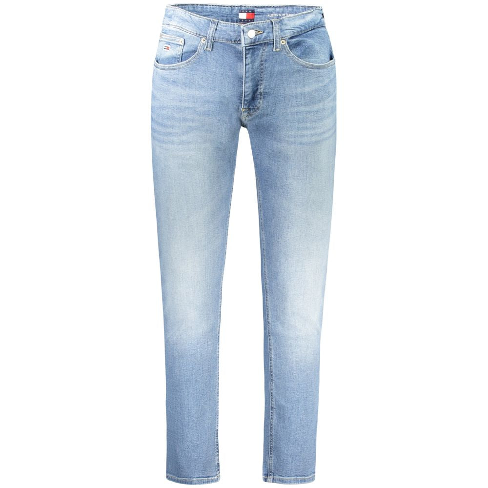Tommy Hilfiger Azzurro Cotton Men's Slim Tapered Jean | Regal Royce