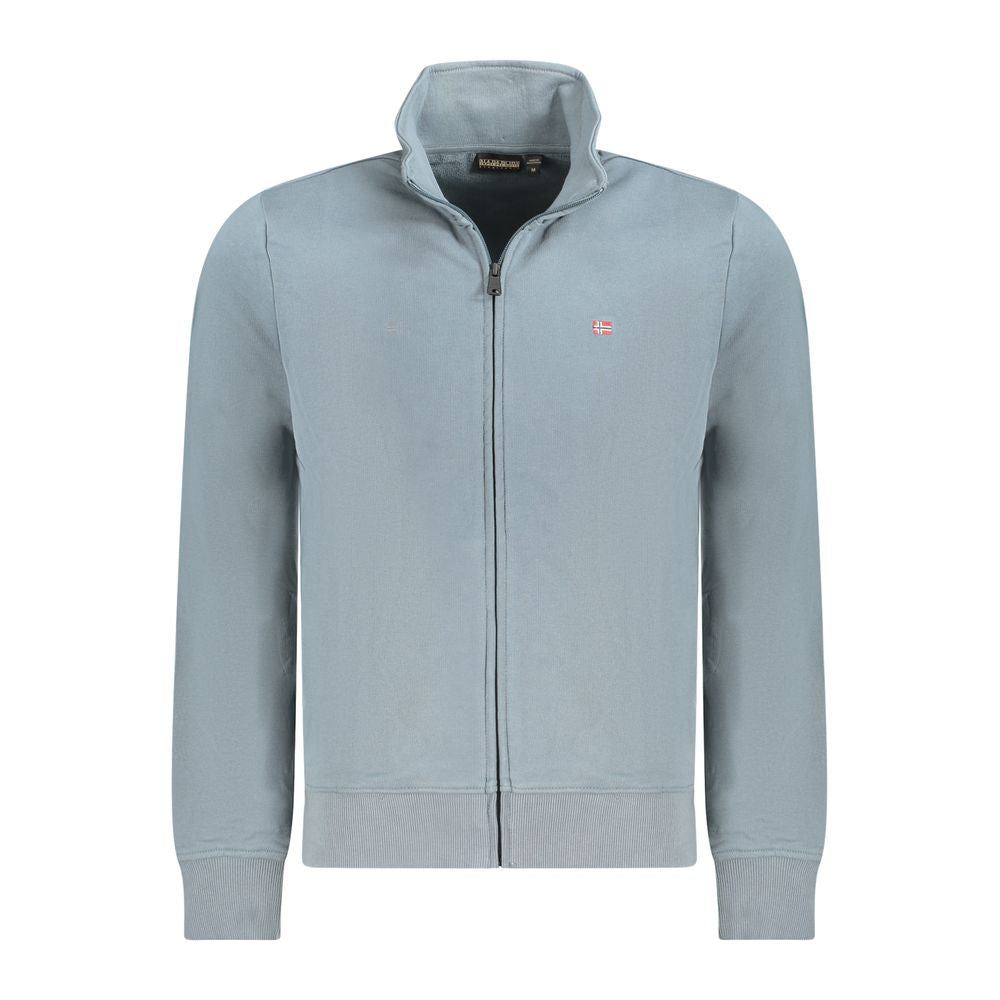 Napapijri Grigio Cotton Men Sweatshirt | Regal Royce