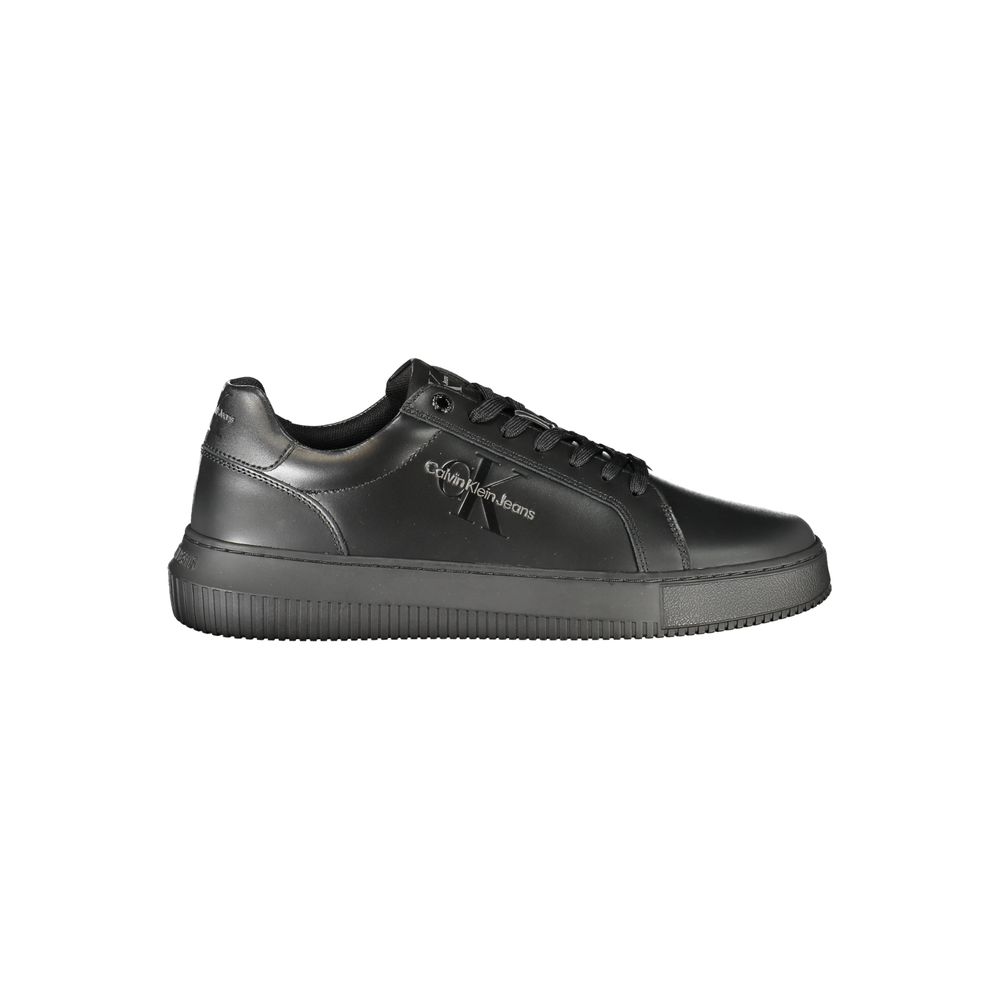 Calvin Klein Black Leather Men Sneaker | Regal Royce