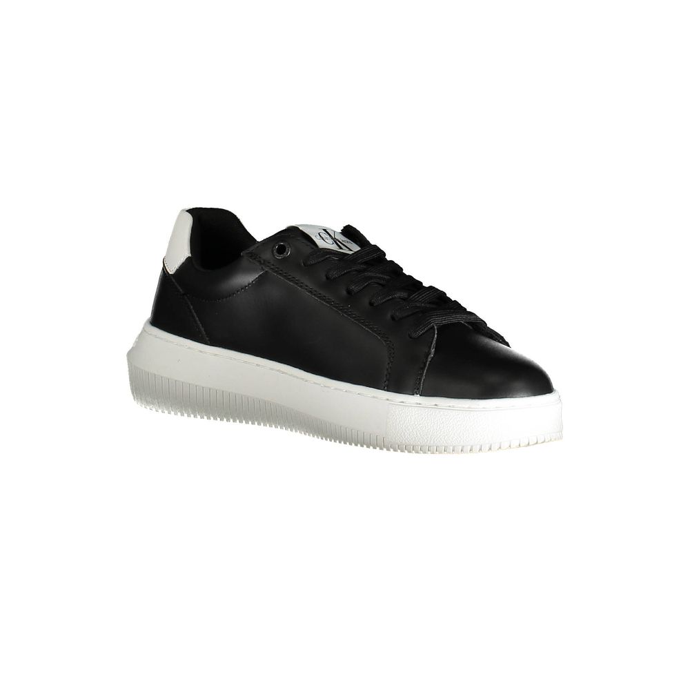 Calvin Klein Black Leather Women Sneaker | Regal Royce