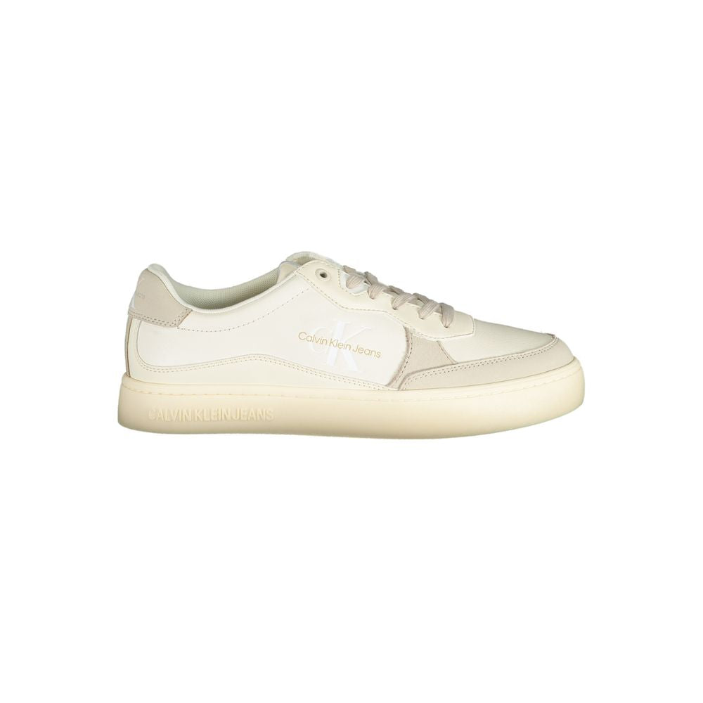 Calvin Klein Bianco Polyurethane Men Sneaker | Regal Royce