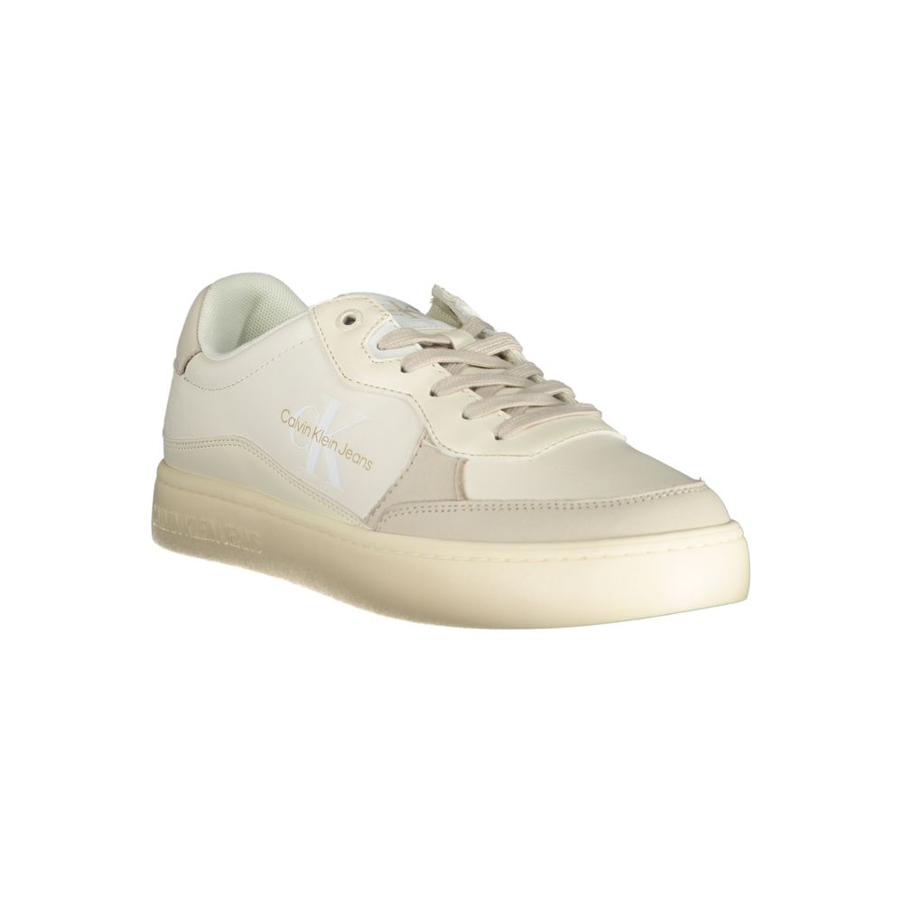 Calvin Klein Bianco Polyurethane Men Sneaker | Regal Royce