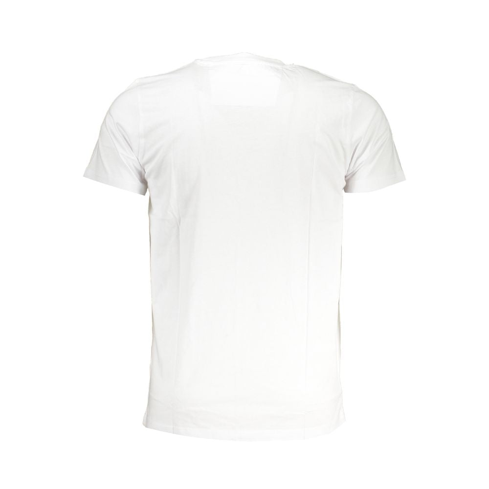 Cavalli Class Bianco Cotton Uomo T-Shirt | Regal Royce