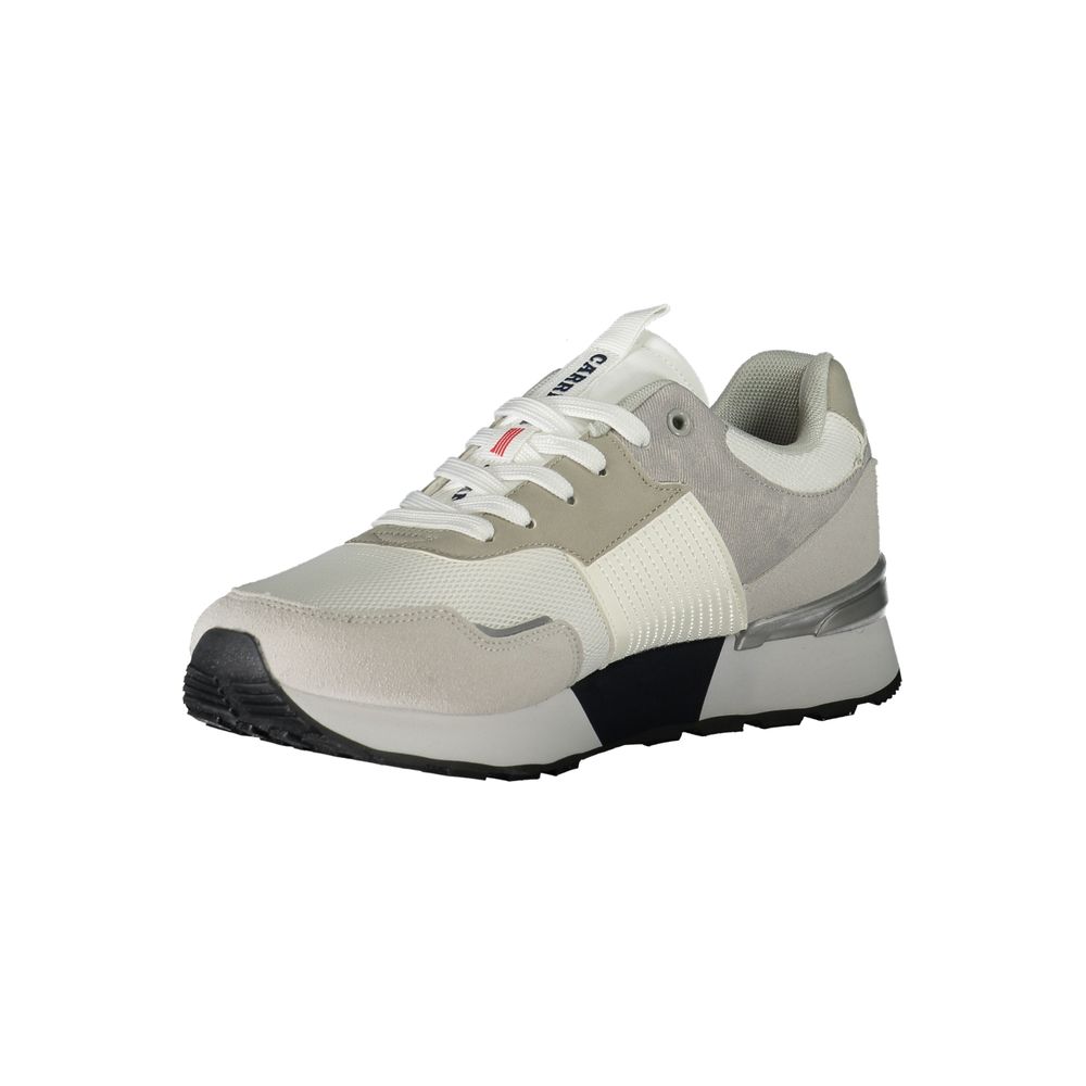 Carrera White Polyester Sneaker | Regal Royce