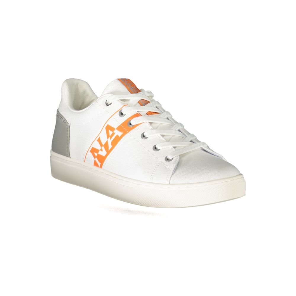 Napapijri White Polyurethane Men Sneaker | Regal Royce