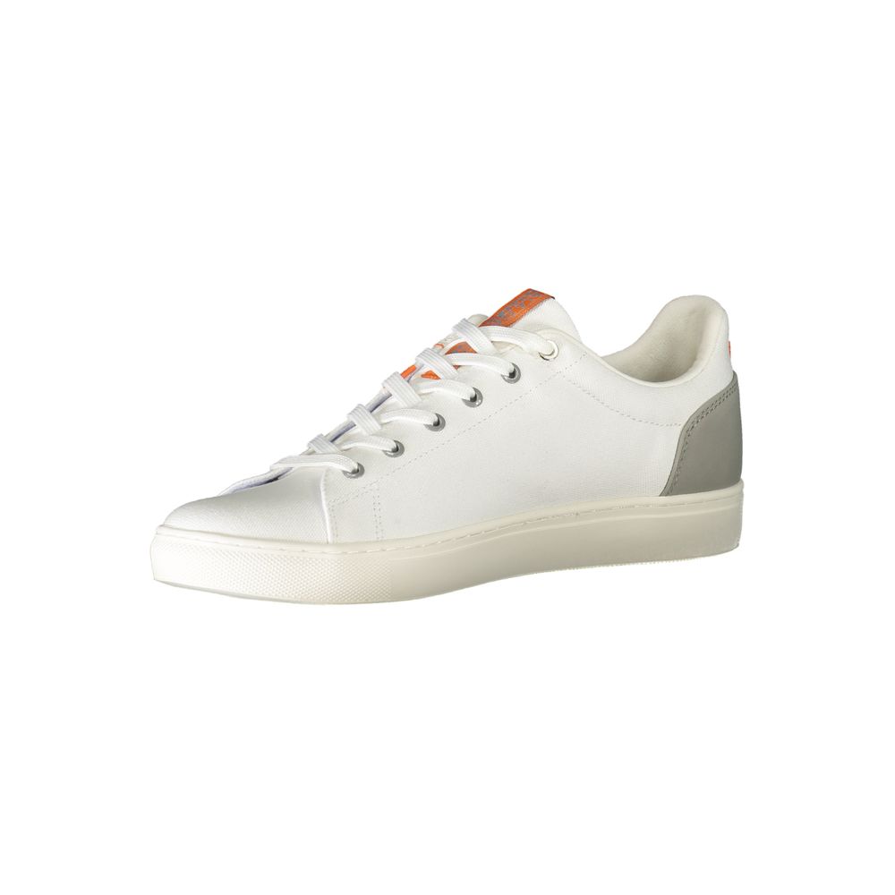 Napapijri White Polyurethane Men Sneaker | Regal Royce