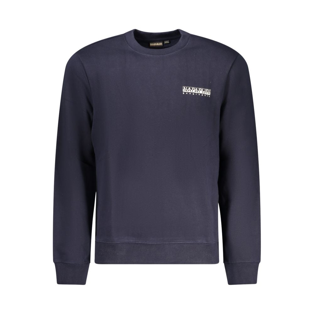 Napapijri Blu Cotton Men Sweatshirt | Regal Royce