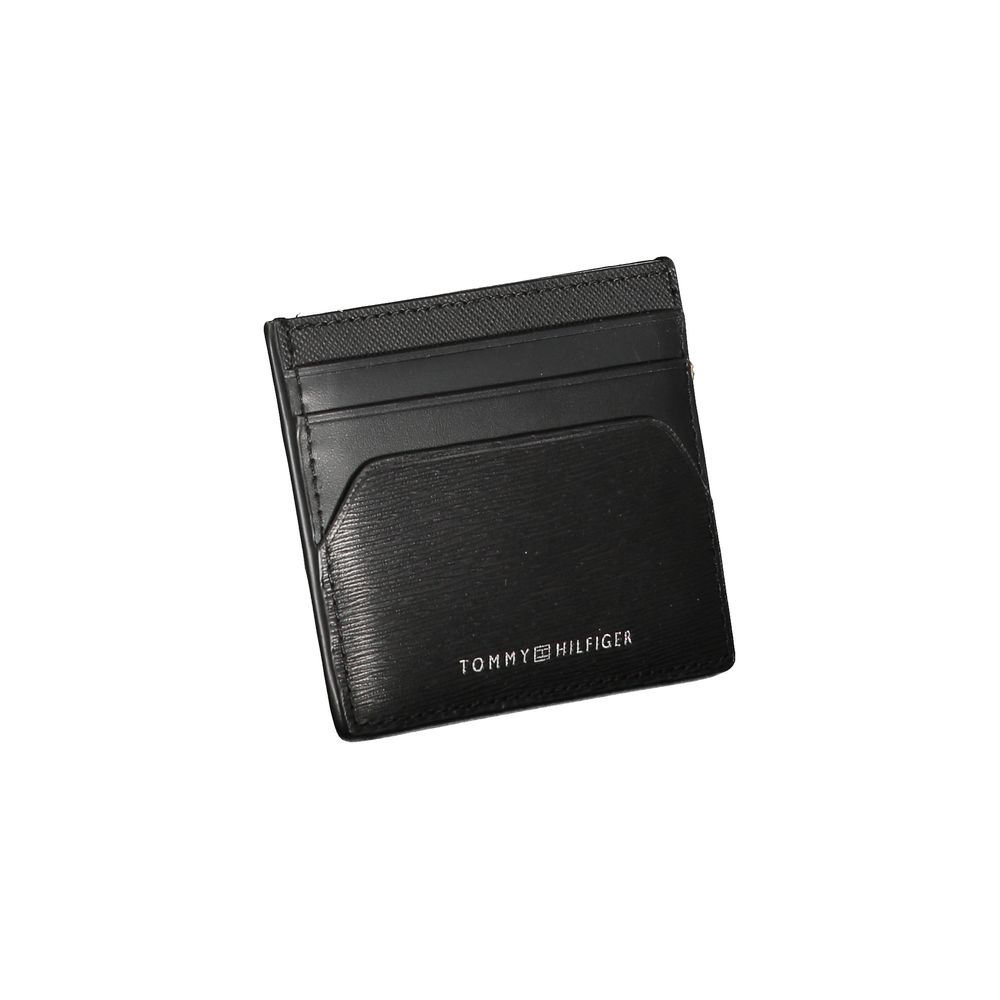 Tommy Hilfiger Black Leather Men Wallet | Regal Royce