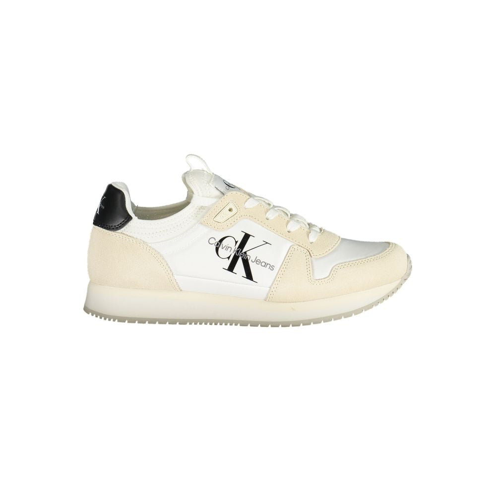 Calvin Klein Bianco Polyurethane Women Sneaker | Regal Royce