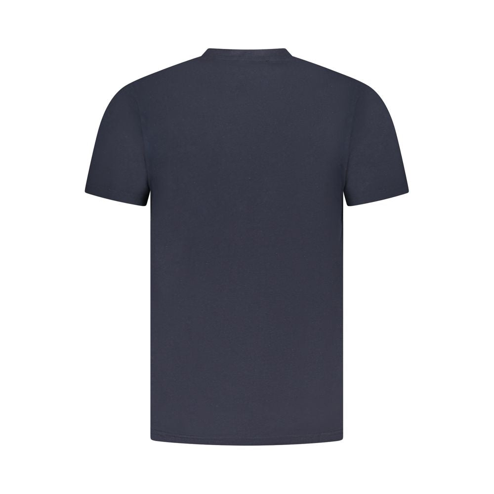 Cavalli Class Blue Cotton Men T-Shirt | Regal Royce